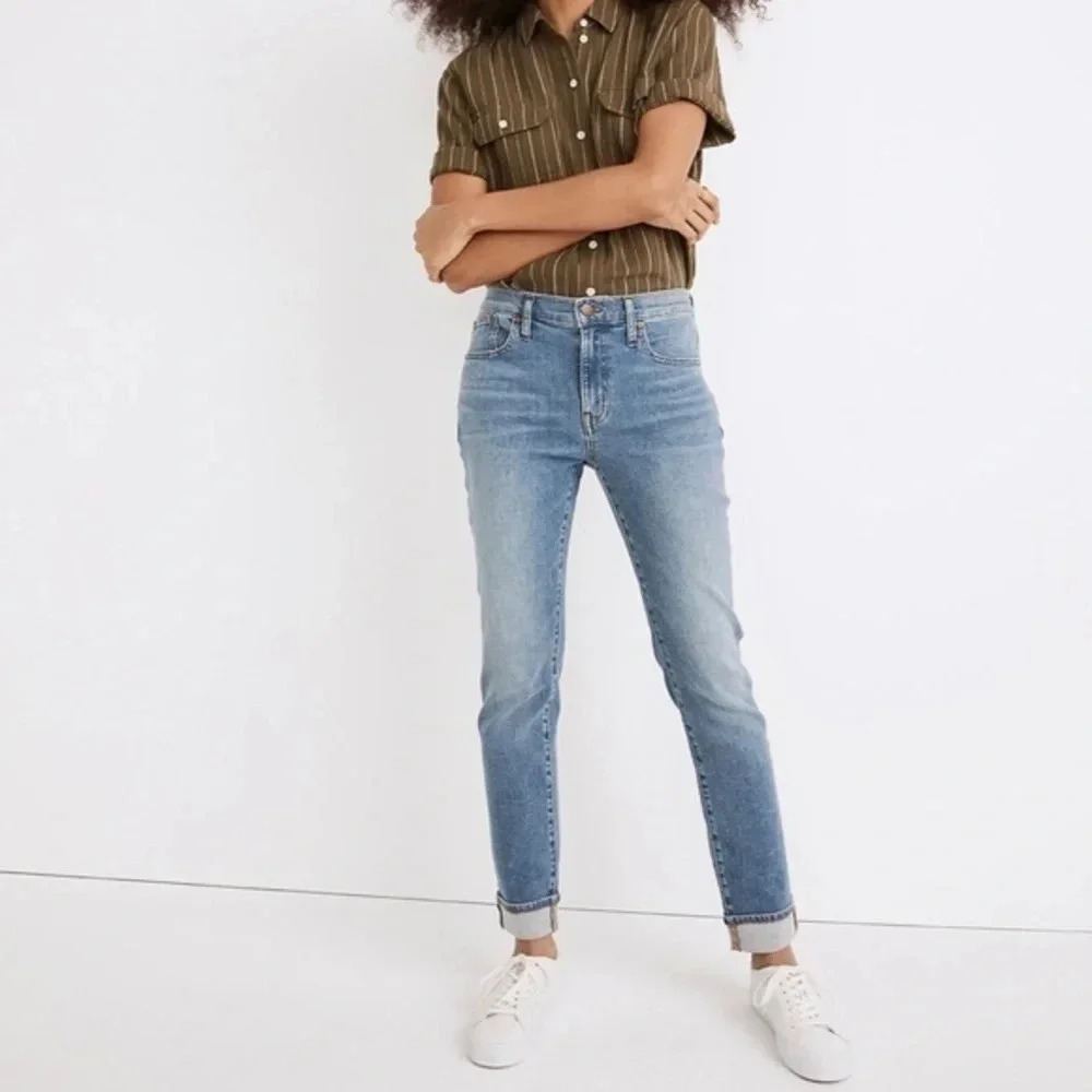 New Madewell Tall Slim Boyjean Mayberry Wash 32T